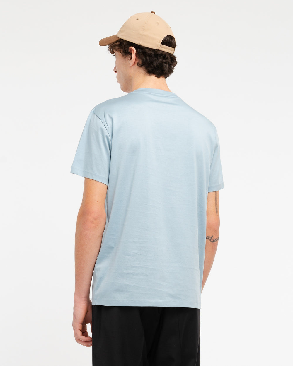 sky blue cotton jersey t-shirt