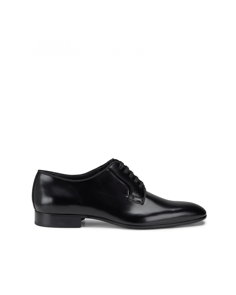 black leather derby