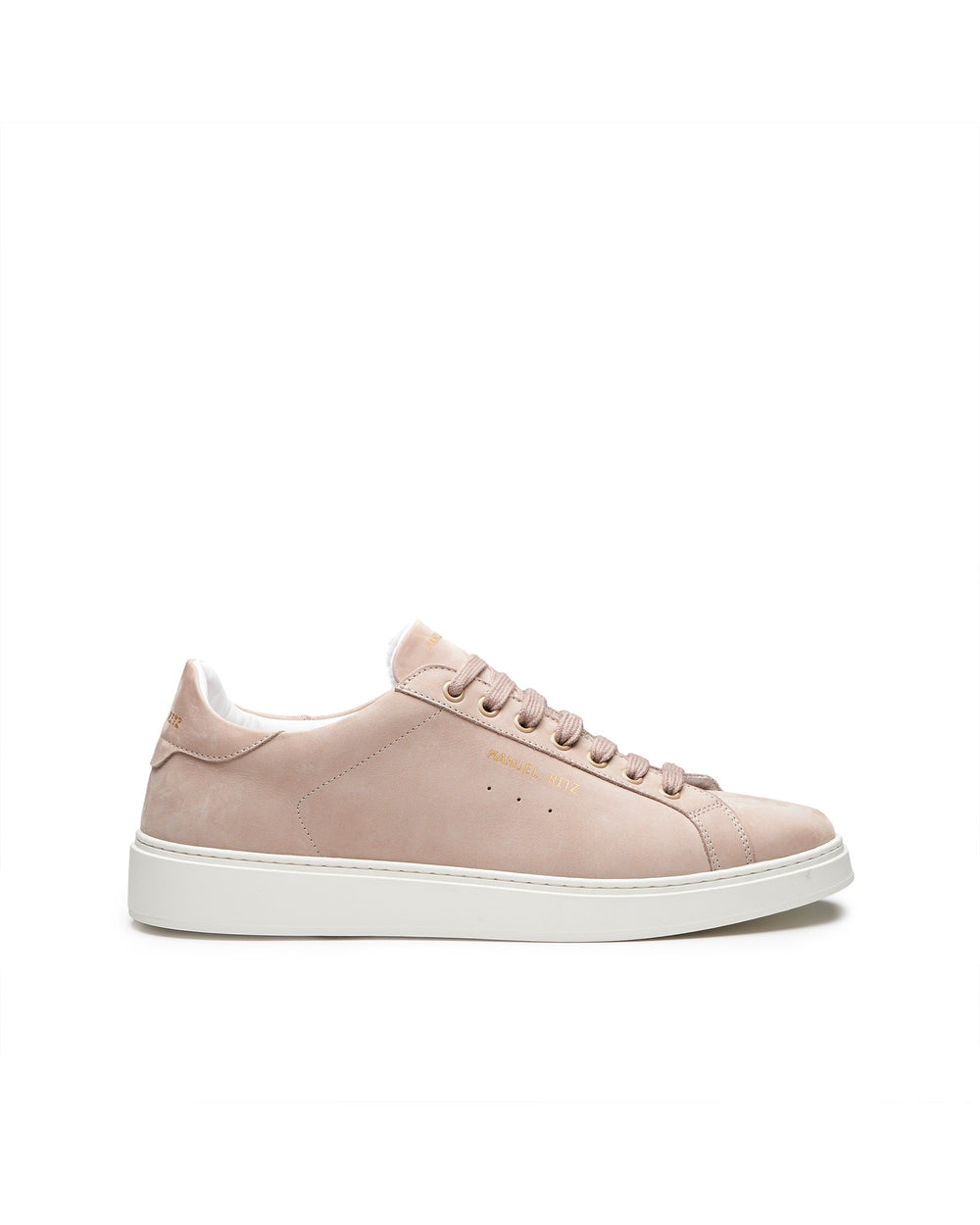 beige nubuck leather sneakers