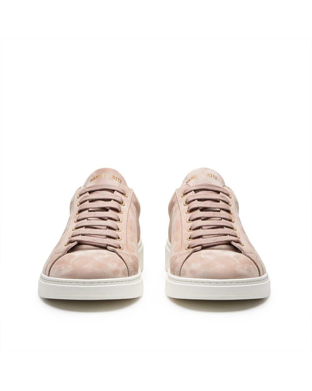 beige nubuck leather sneakers