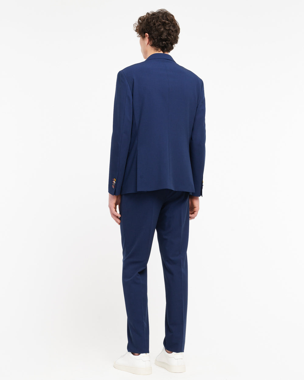 light blue slim fit stretch viscose blend suit
