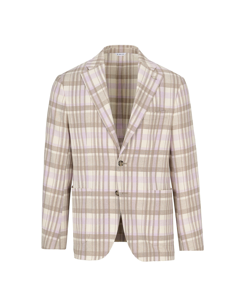 beige nuvola blazer in cotton blend check