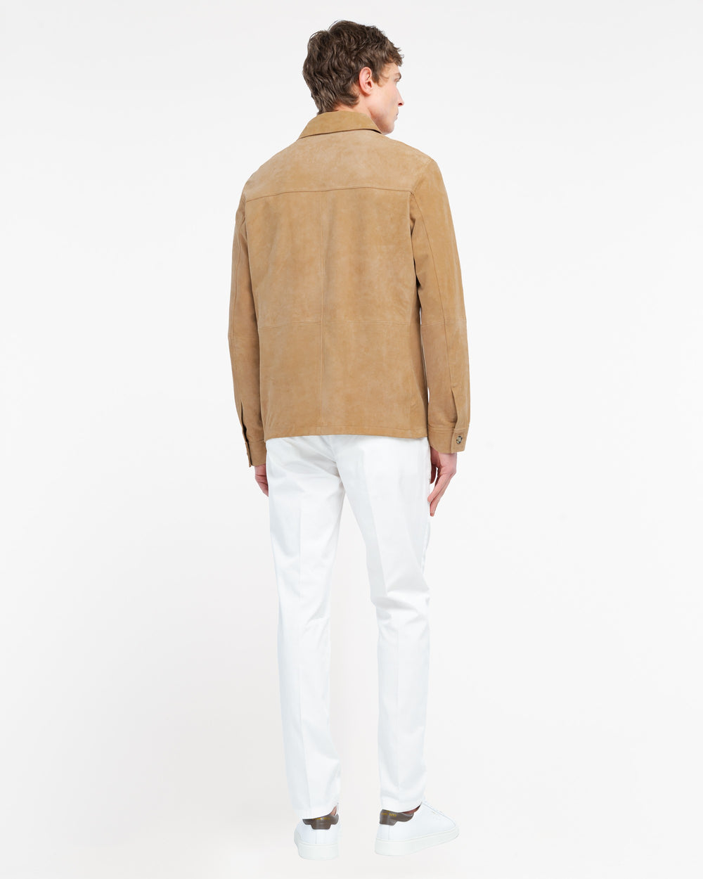 beige seude overshirt