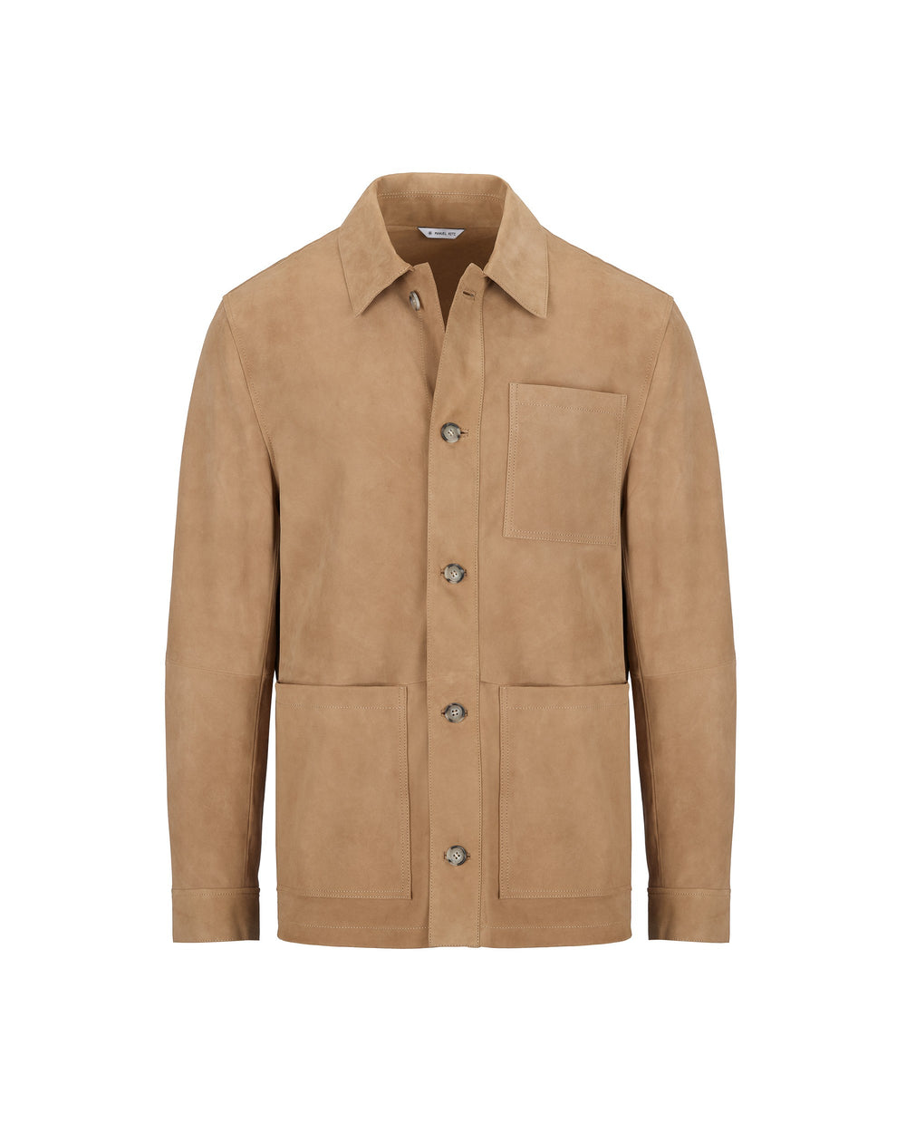 beige seude overshirt