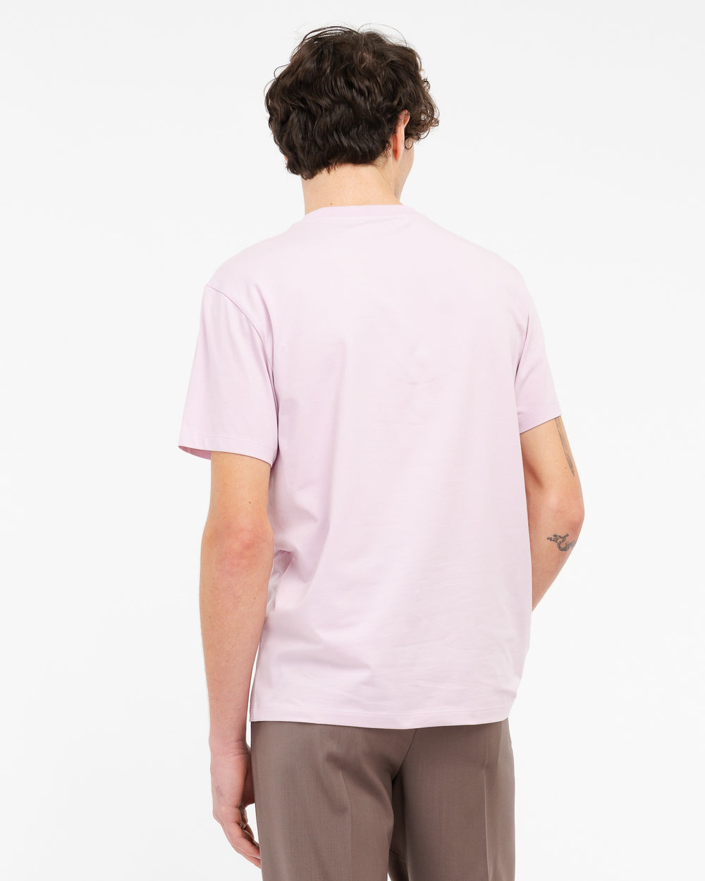 pink stretch cotton jersey t-shirt