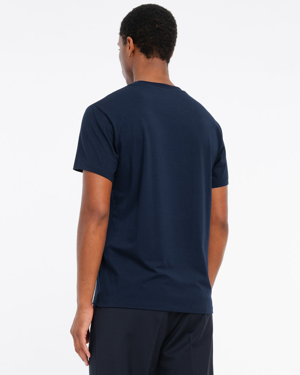 blue stretch cotton jersey t-shirt