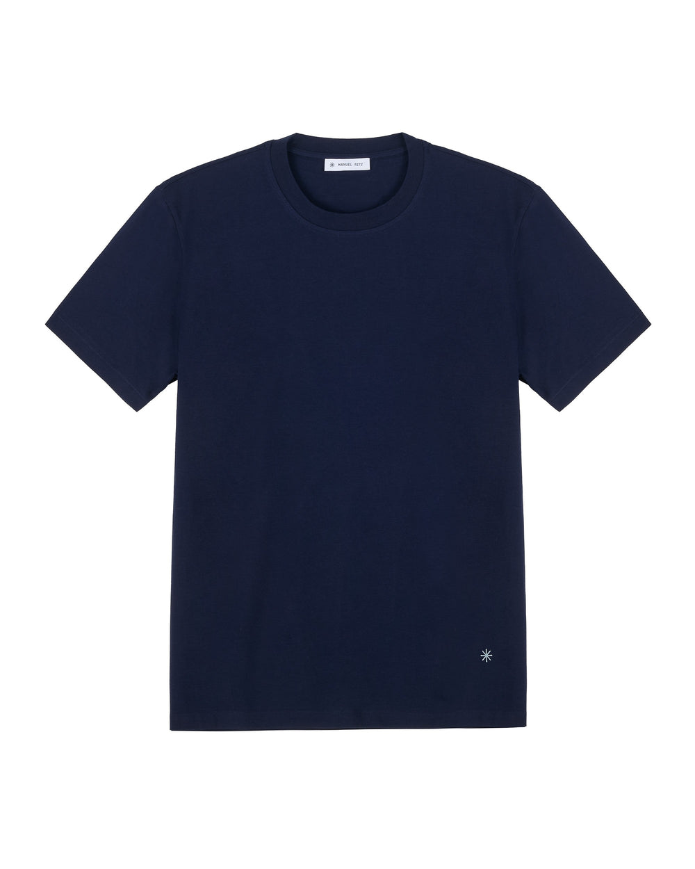 blue stretch cotton jersey t-shirt