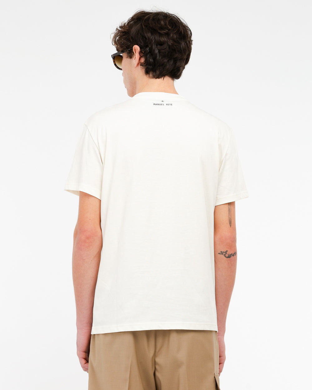 white cotton jersey ``heart`` t-shirt