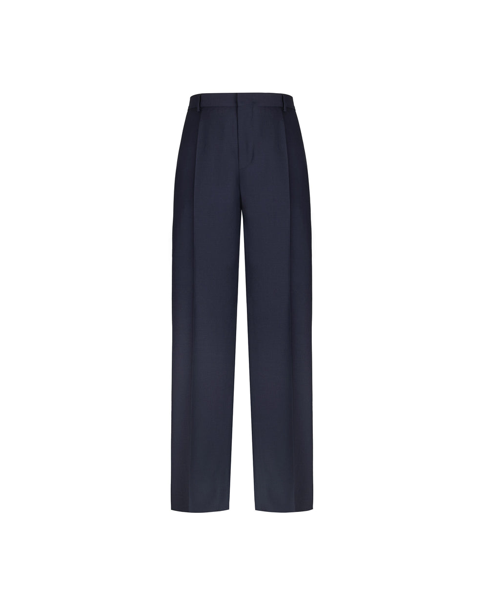 blue relaxed fit cool stretch wool chinos