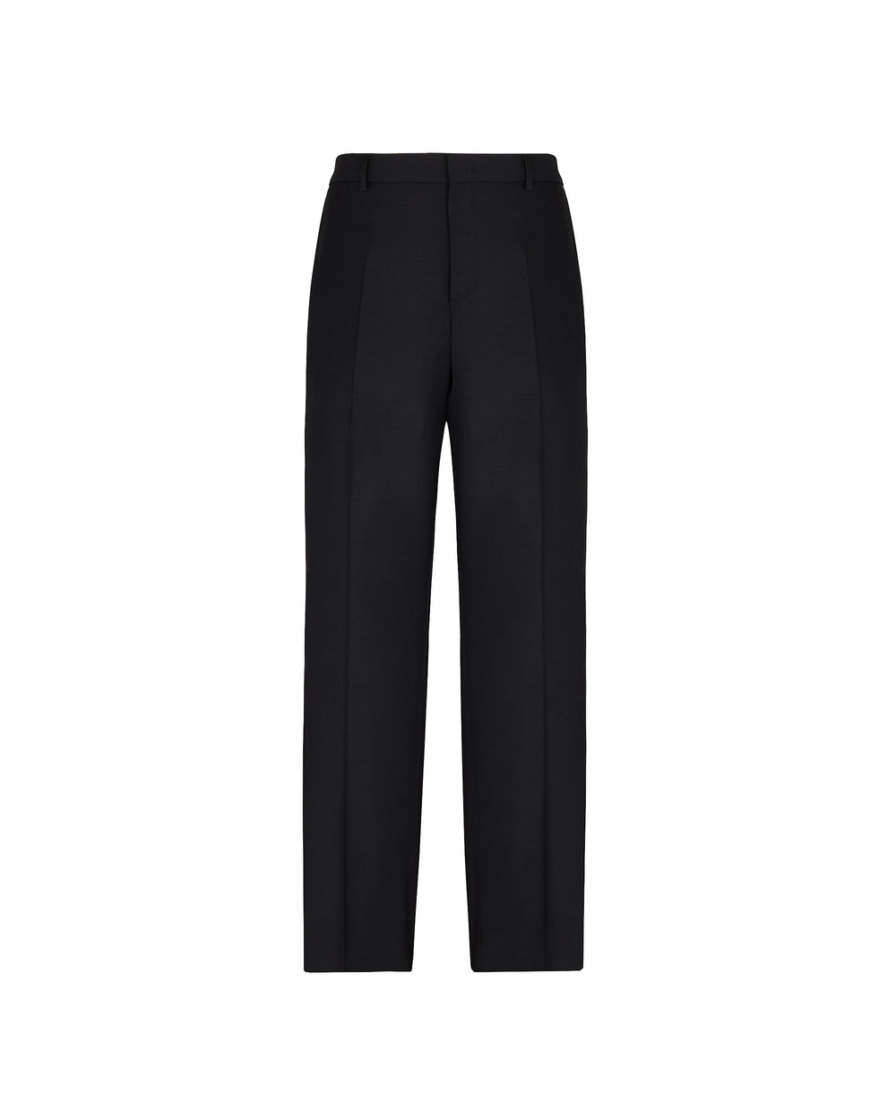 black relaxed fit cool stretch wool chinos
