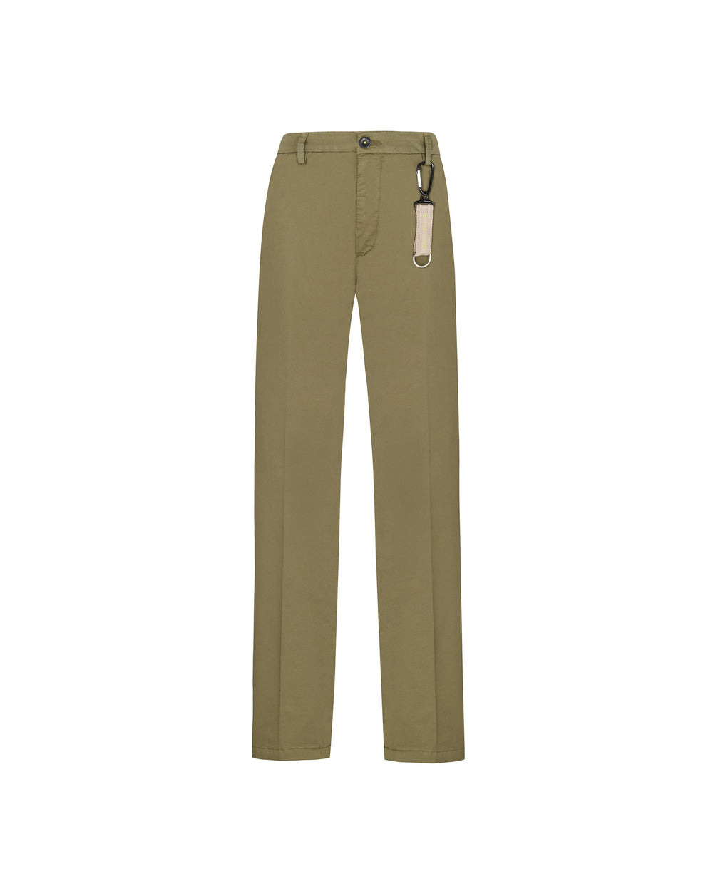 green stretch cotton satin skinny trousers