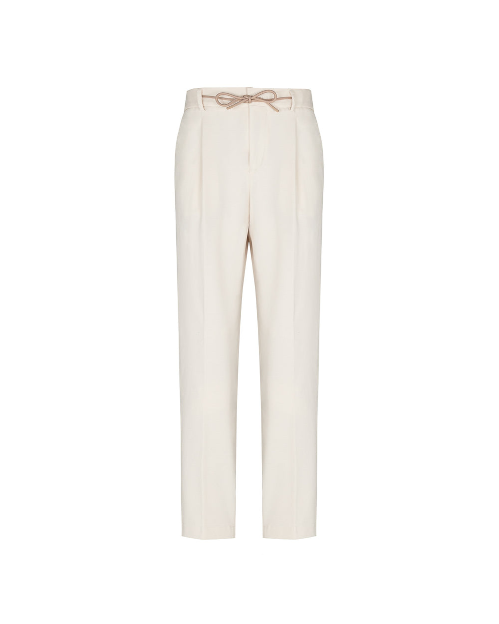 beige milan stitch jersey jogging trousers