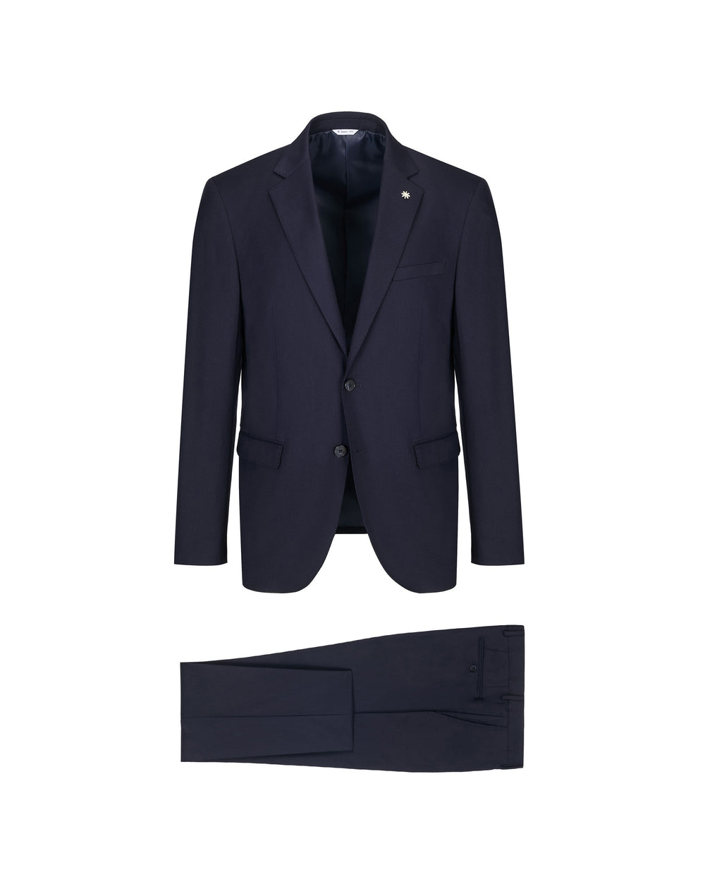 slim fit suit in stretch viscose blend twill