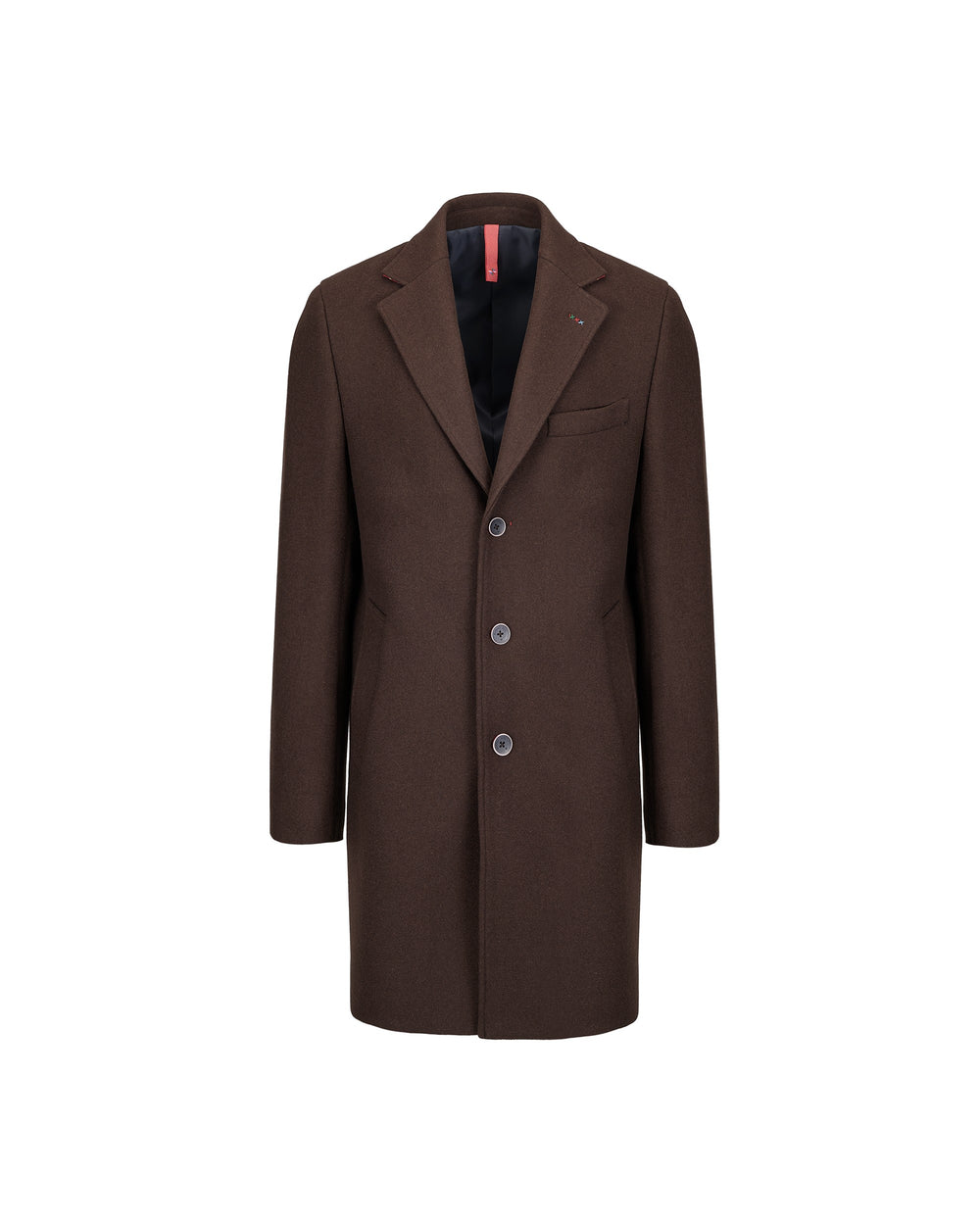 slim fit wool blend coat
