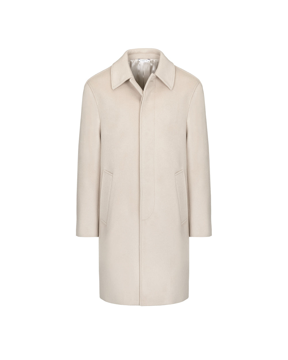 beige wool blend coat