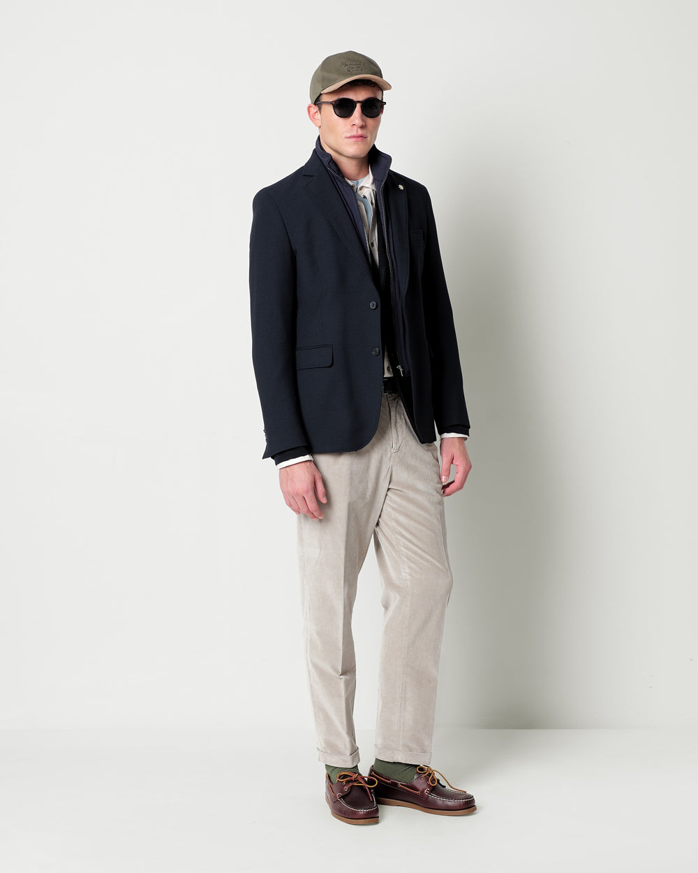 bi-stretch viscose blend bib blazer