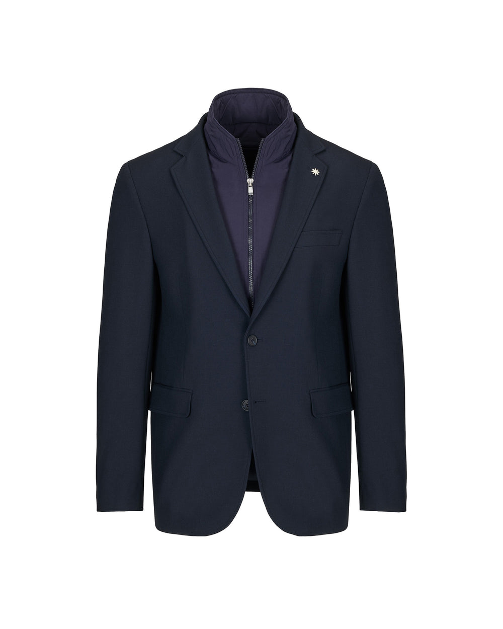 bi-stretch viscose blend bib blazer