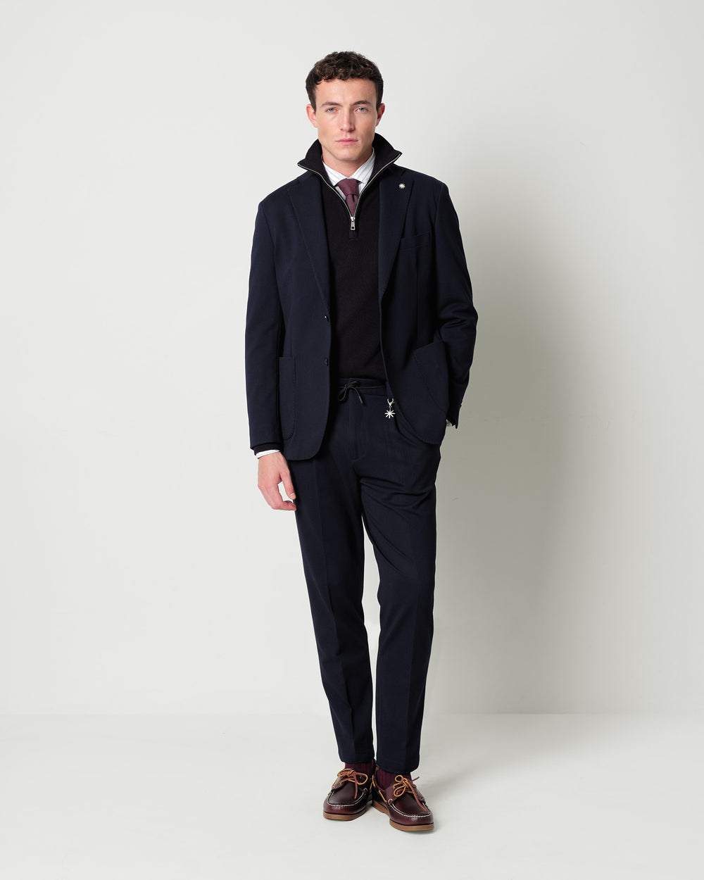 nuvola blazer in stretch viscose blend jersey