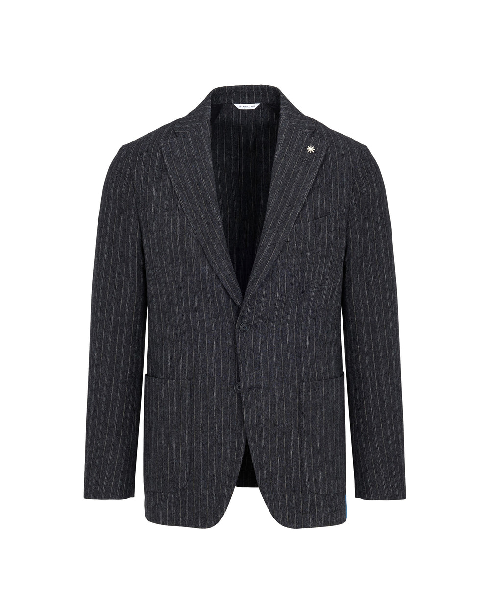 blue nuvola pinstripe blazer in a cotton wool blend