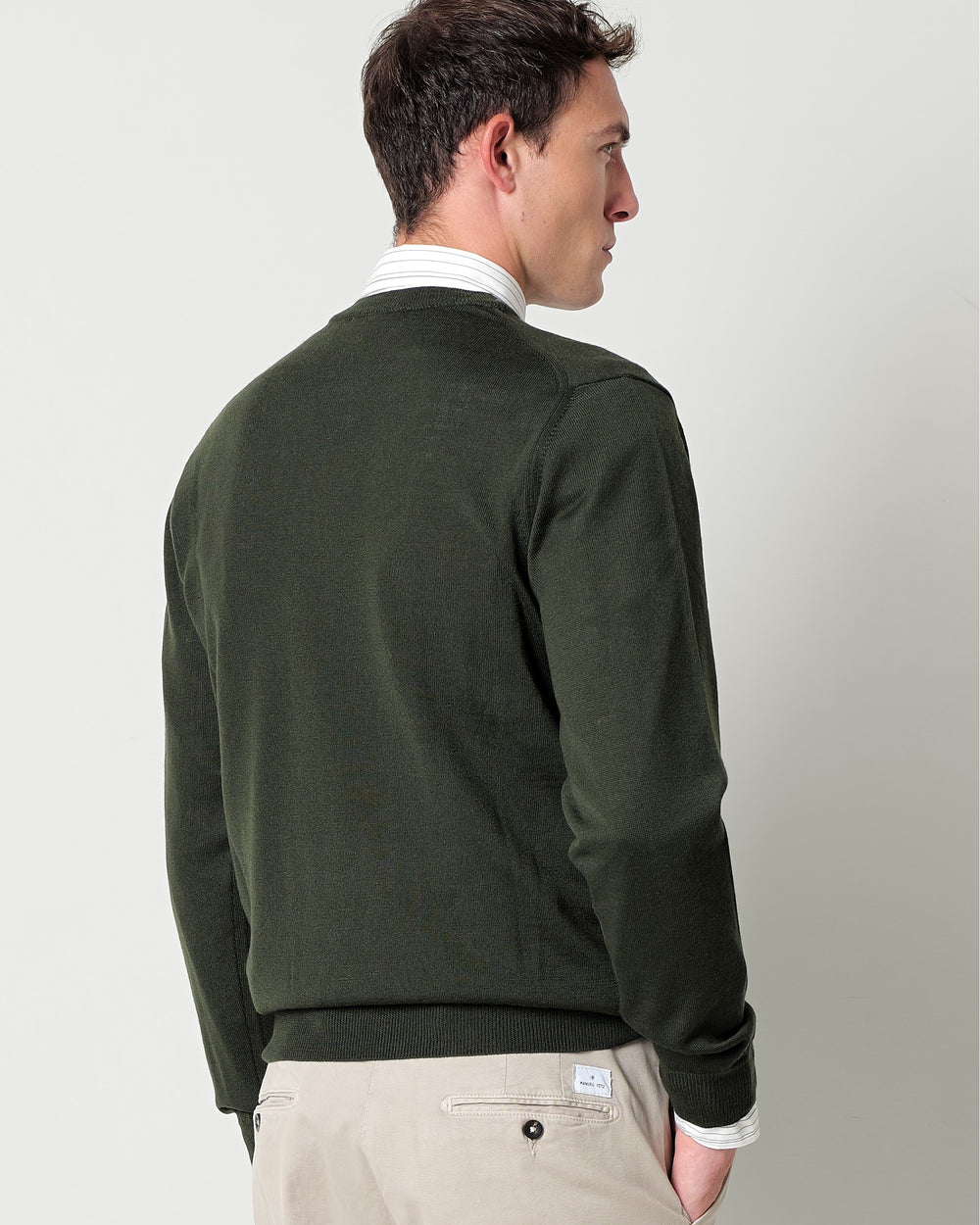 wool blend crew neck jumper