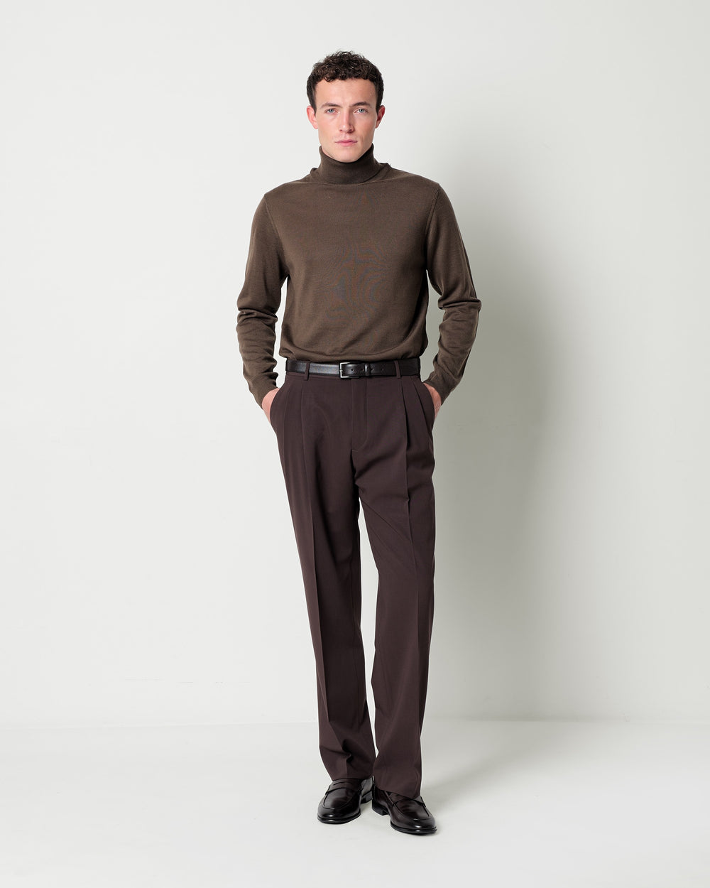 wool blend crew neck jumper