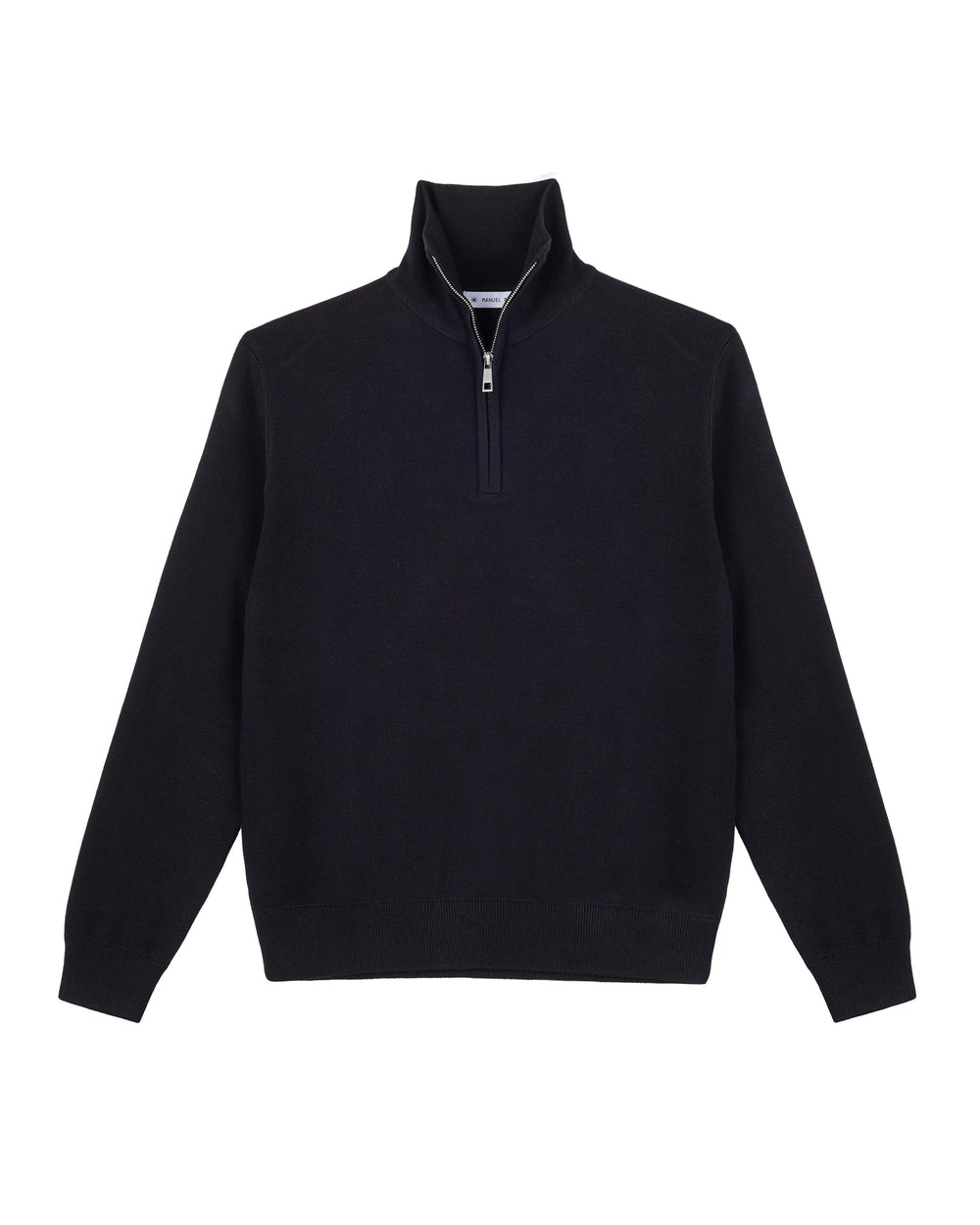 half zip wool blend sweater