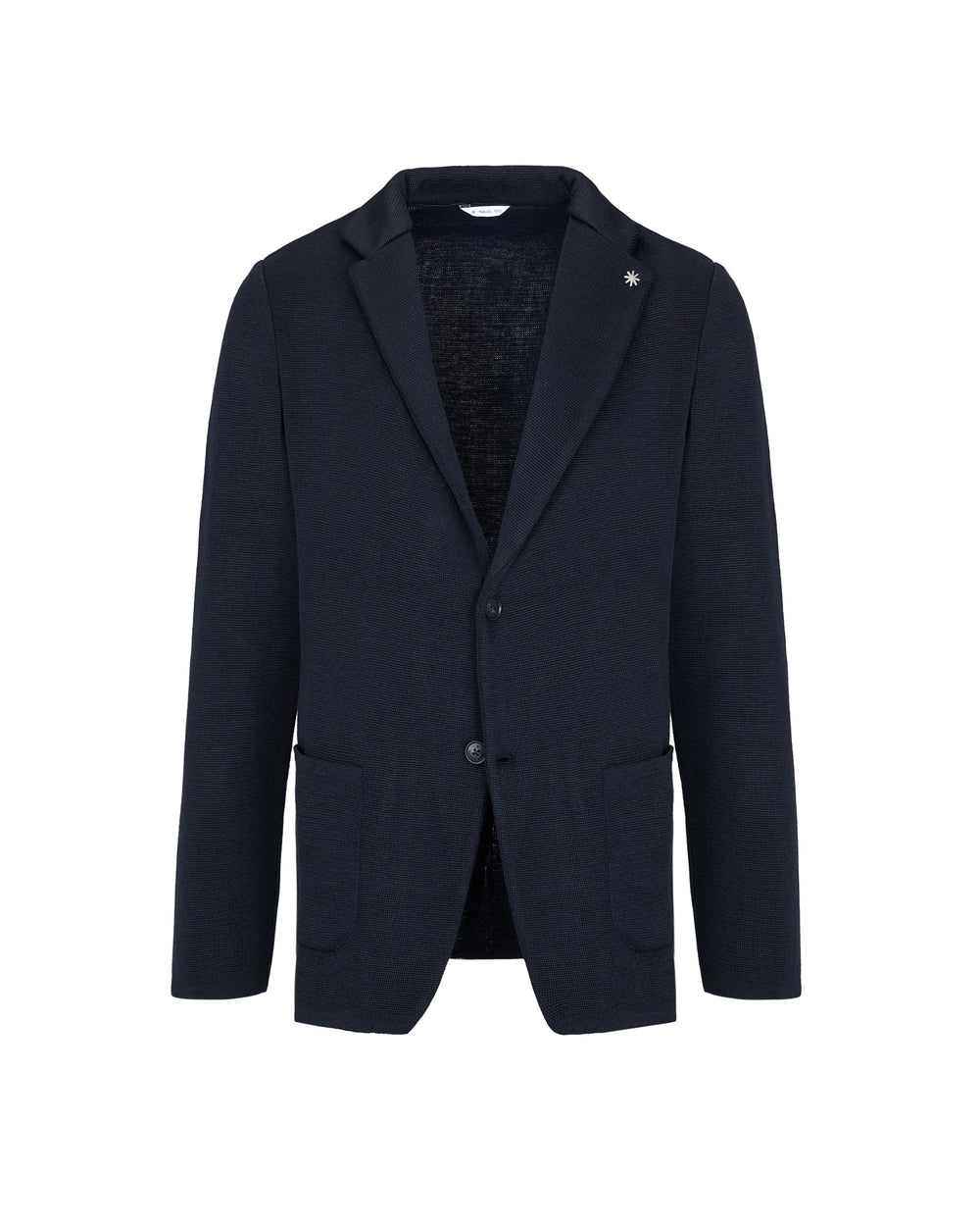 wool blend knitted blazer