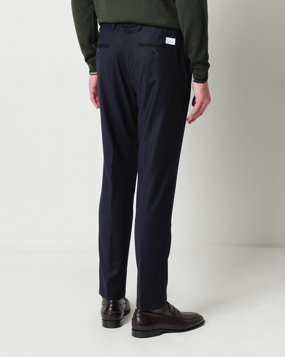 stretch wool flannel jogging trousers