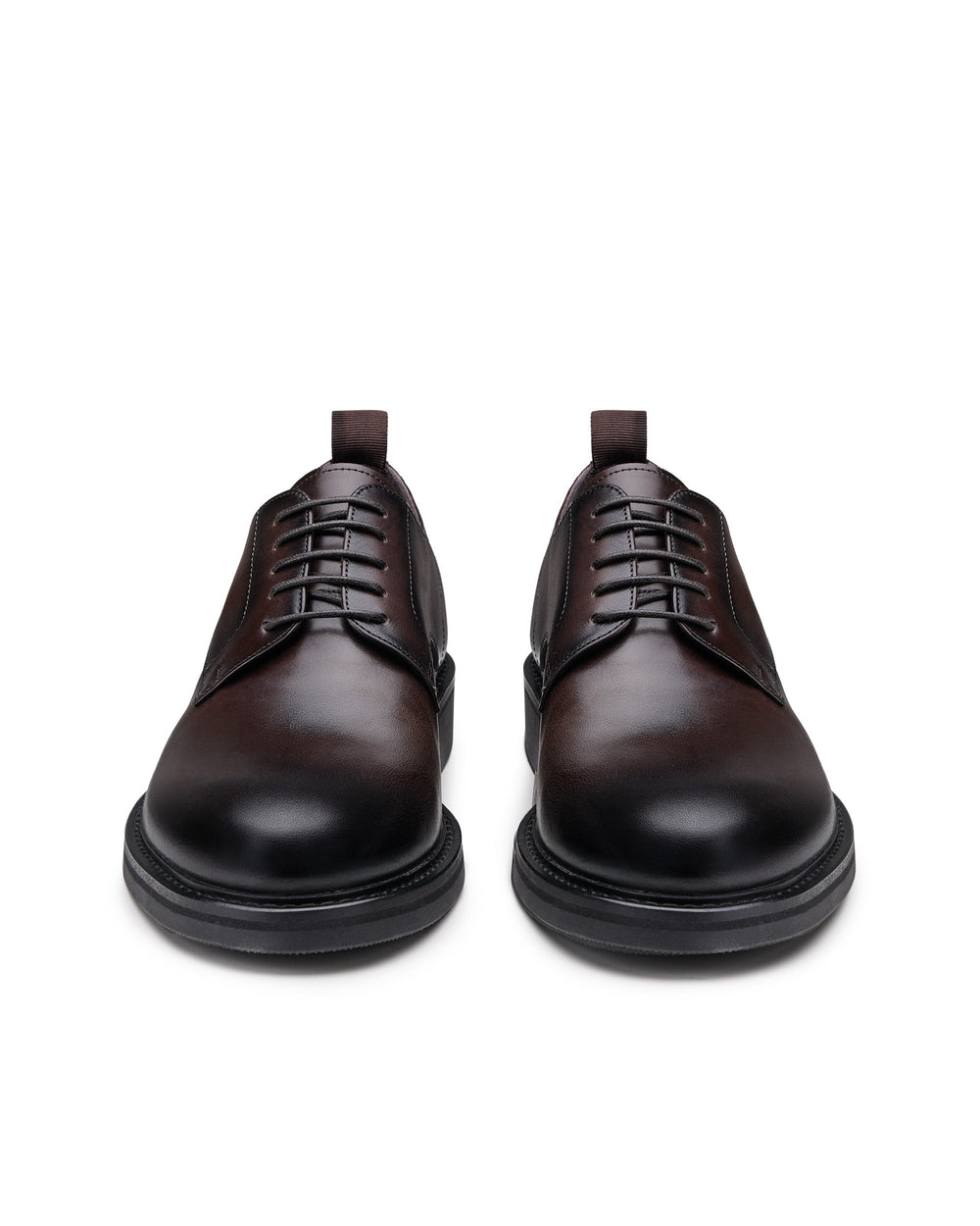 brown leather derby