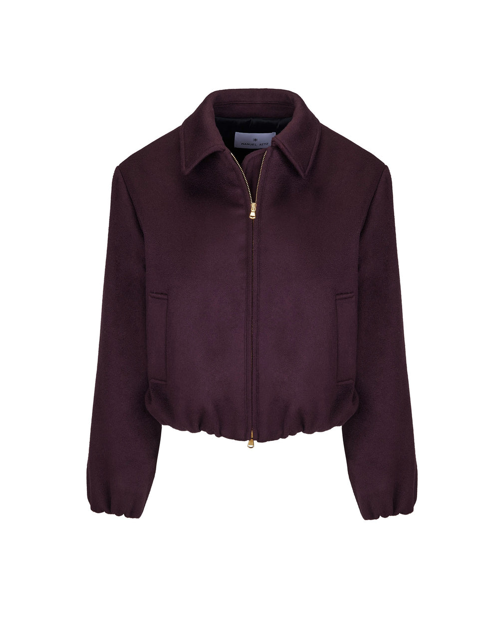red wool and cashmere blend jacket
